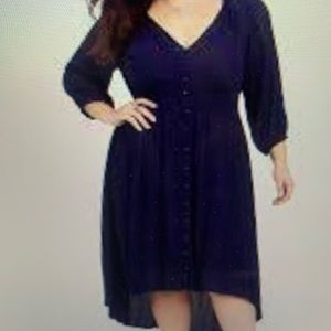 Torrid blue high low dress